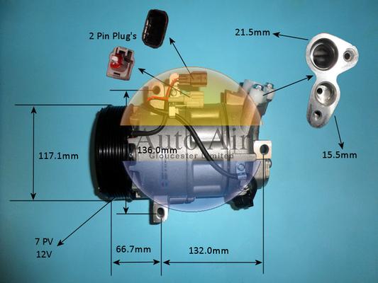 Auto Air Gloucester 14-0297P - Compressore, Climatizzatore autozon.pro