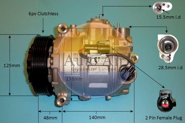 Auto Air Gloucester 14-0244 - Compressore, Climatizzatore autozon.pro