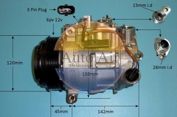 Auto Air Gloucester 14-0241 - Compressore, Climatizzatore autozon.pro