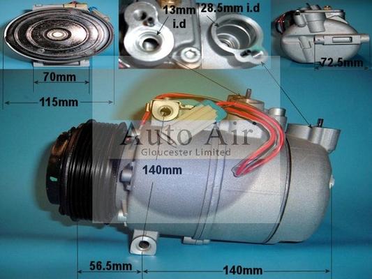 Auto Air Gloucester 14-0266P - Compressore, Climatizzatore autozon.pro