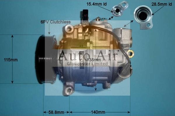 Auto Air Gloucester 14-0207 - Compressore, Climatizzatore autozon.pro