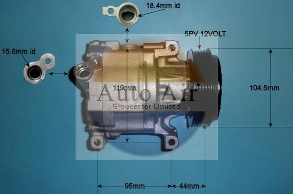 Auto Air Gloucester 14-0214 - Compressore, Climatizzatore autozon.pro