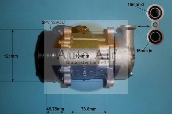 Auto Air Gloucester 14-0281P - Compressore, Climatizzatore autozon.pro