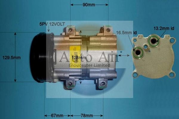 Auto Air Gloucester 14-0236 - Compressore, Climatizzatore autozon.pro