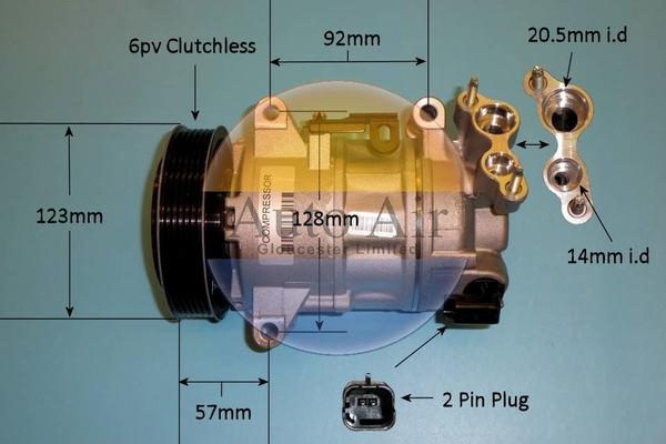 Auto Air Gloucester 14-0231 - Compressore, Climatizzatore autozon.pro