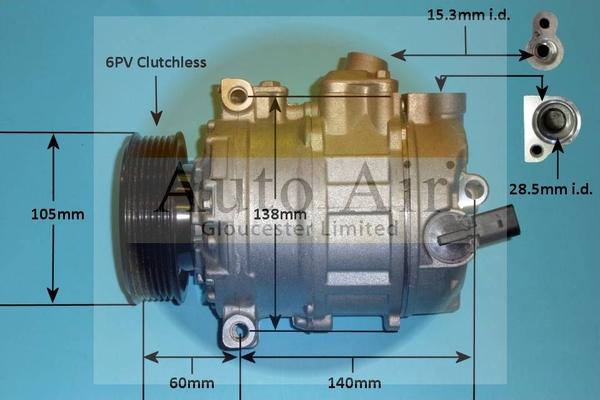 Auto Air Gloucester 14-0238P - Compressore, Climatizzatore autozon.pro