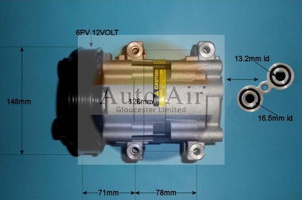 Auto Air Gloucester 14-0233P - Compressore, Climatizzatore autozon.pro