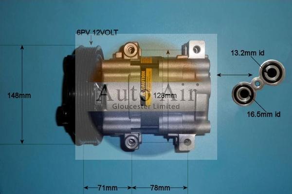 Auto Air Gloucester 14-0233 - Compressore, Climatizzatore autozon.pro