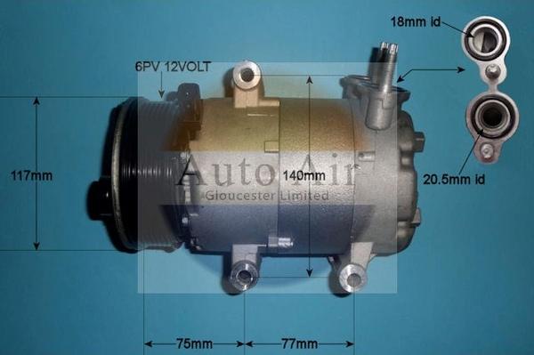 Auto Air Gloucester 14-0232P - Compressore, Climatizzatore autozon.pro