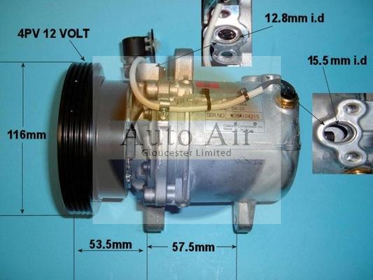 Auto Air Gloucester 14-0228 - Compressore, Climatizzatore autozon.pro