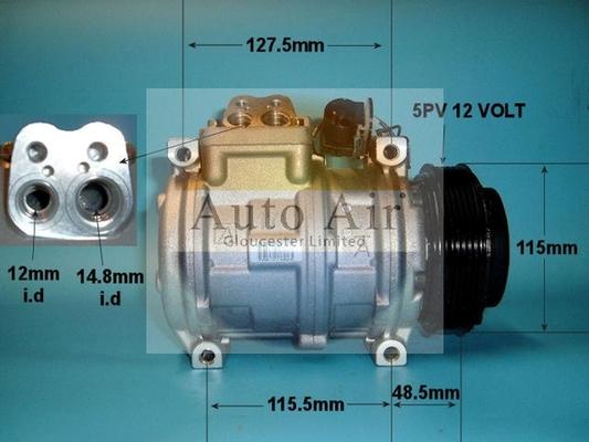 Auto Air Gloucester 14-0750 - Compressore, Climatizzatore autozon.pro