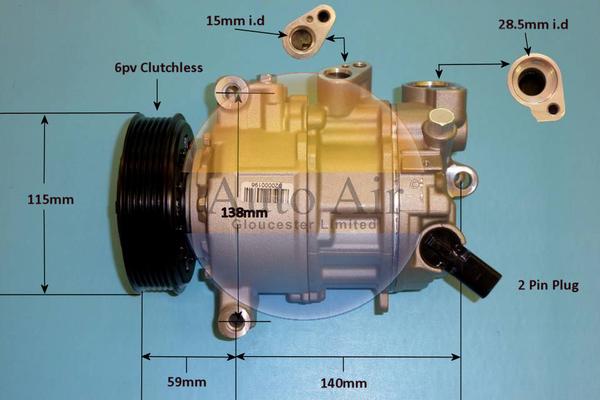 Auto Air Gloucester 14-0762P - Compressore, Climatizzatore autozon.pro