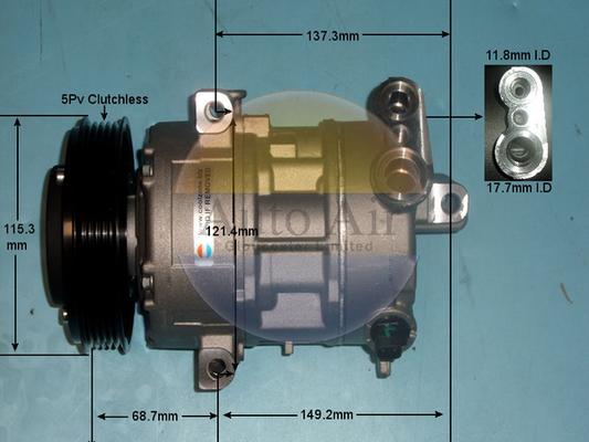 Auto Air Gloucester 14-1449p - Compressore, Climatizzatore autozon.pro