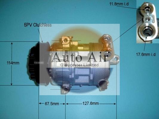 Auto Air Gloucester 14-1449 - Compressore, Climatizzatore autozon.pro