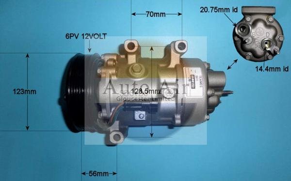 Auto Air Gloucester 14-1444R - Compressore, Climatizzatore autozon.pro