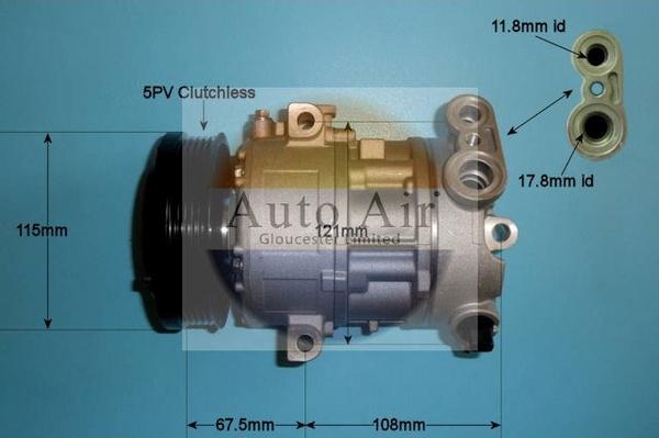 Auto Air Gloucester 14-1446P - Compressore, Climatizzatore autozon.pro