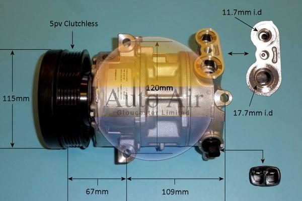 Auto Air Gloucester 14-1446 - Compressore, Climatizzatore autozon.pro