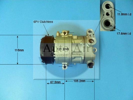 Auto Air Gloucester 14-1447P - Compressore, Climatizzatore autozon.pro