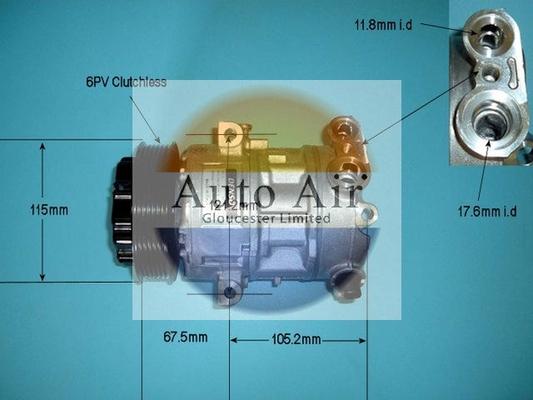 Auto Air Gloucester 14-1447 - Compressore, Climatizzatore autozon.pro