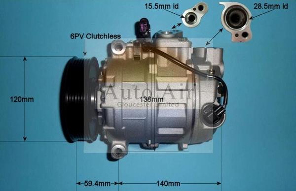 Auto Air Gloucester 14-1456P - Compressore, Climatizzatore autozon.pro