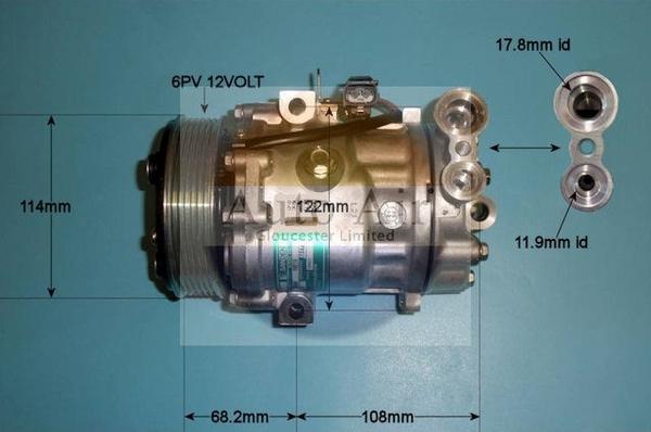 Auto Air Gloucester 14-1469 - Compressore, Climatizzatore autozon.pro