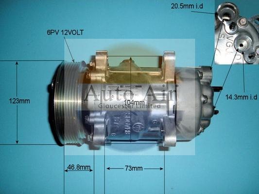 Auto Air Gloucester 14-1437 - Compressore, Climatizzatore autozon.pro