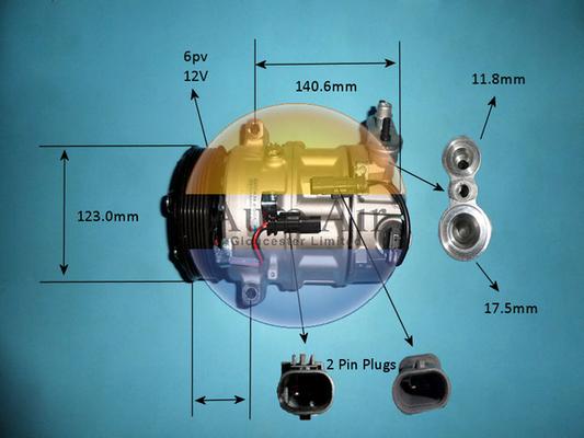 Auto Air Gloucester 14-1664P - Compressore, Climatizzatore autozon.pro