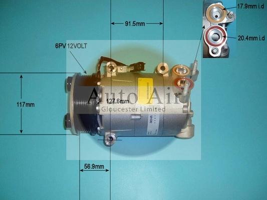 Auto Air Gloucester 14-1041 - Compressore, Climatizzatore autozon.pro