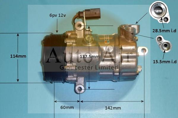 Auto Air Gloucester 14-1057P - Compressore, Climatizzatore autozon.pro