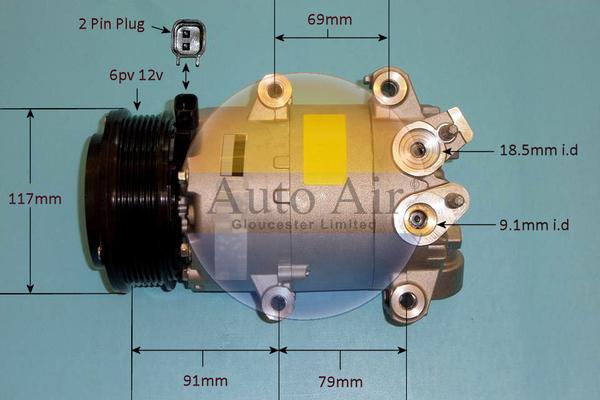 Auto Air Gloucester 14-1060 - Compressore, Climatizzatore autozon.pro