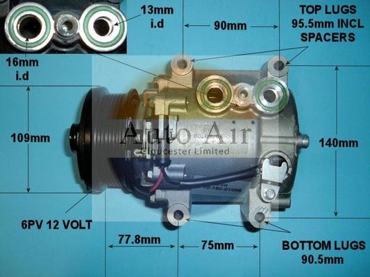 Auto Air Gloucester 14-1006 - Compressore, Climatizzatore autozon.pro