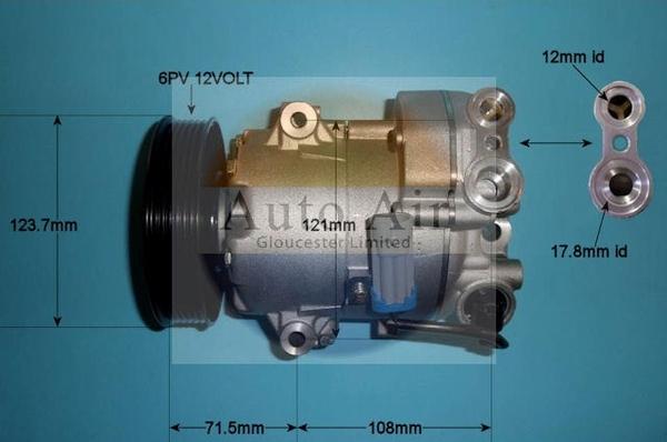 Auto Air Gloucester 141015P - Compressore, Climatizzatore autozon.pro