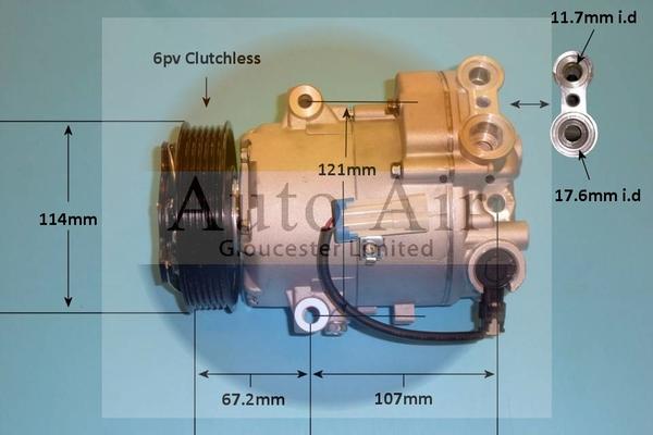 Auto Air Gloucester 14-1016P - Compressore, Climatizzatore autozon.pro