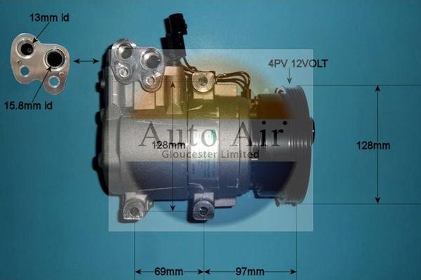 Auto Air Gloucester 14-1017 - Compressore, Climatizzatore autozon.pro