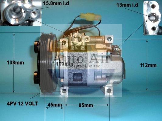 Auto Air Gloucester 14-1039 - Compressore, Climatizzatore autozon.pro