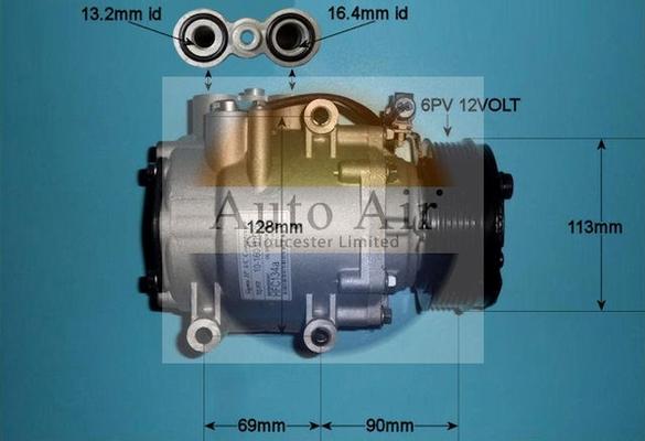 Auto Air Gloucester 14-1029P - Compressore, Climatizzatore autozon.pro