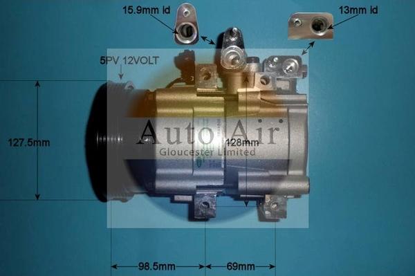 Auto Air Gloucester 14-1027 - Compressore, Climatizzatore autozon.pro