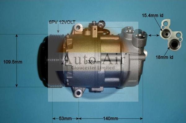 Auto Air Gloucester 14-1145P - Compressore, Climatizzatore autozon.pro