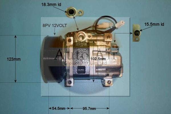 Auto Air Gloucester 14-1141 - Compressore, Climatizzatore autozon.pro