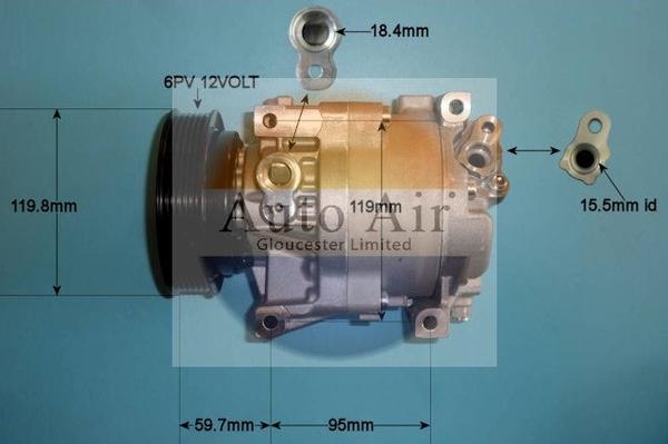 Auto Air Gloucester 14-1159 - Compressore, Climatizzatore autozon.pro