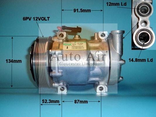 Auto Air Gloucester 14-1157 - Compressore, Climatizzatore autozon.pro