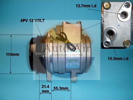 Auto Air Gloucester 14-1169 - Compressore, Climatizzatore autozon.pro