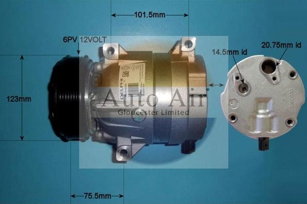 Auto Air Gloucester 14-1101 - Compressore, Climatizzatore autozon.pro