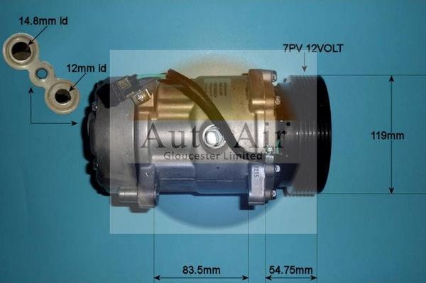 Auto Air Gloucester 14-1102P - Compressore, Climatizzatore autozon.pro