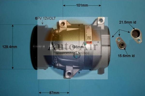 Auto Air Gloucester 14-1116 - Compressore, Climatizzatore autozon.pro