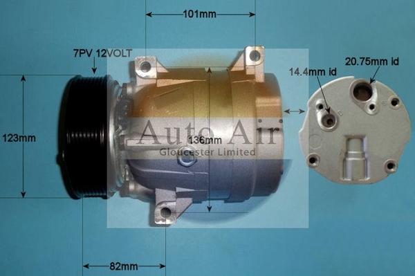 Auto Air Gloucester 14-1118P - Compressore, Climatizzatore autozon.pro