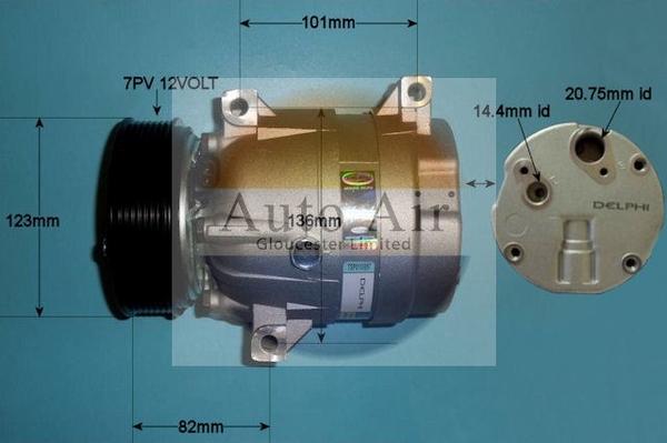 Auto Air Gloucester 14-1118 - Compressore, Climatizzatore autozon.pro