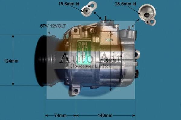 Auto Air Gloucester 14-1112 - Compressore, Climatizzatore autozon.pro