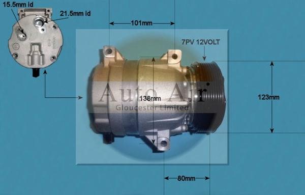 Auto Air Gloucester 14-1117 - Compressore, Climatizzatore autozon.pro