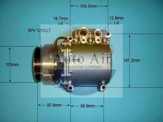 Auto Air Gloucester 14-1189P - Compressore, Climatizzatore autozon.pro